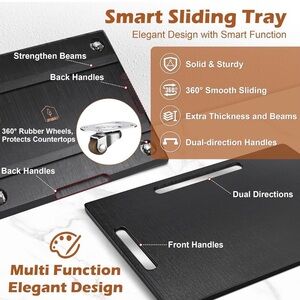 Black Smart Sliding Tray